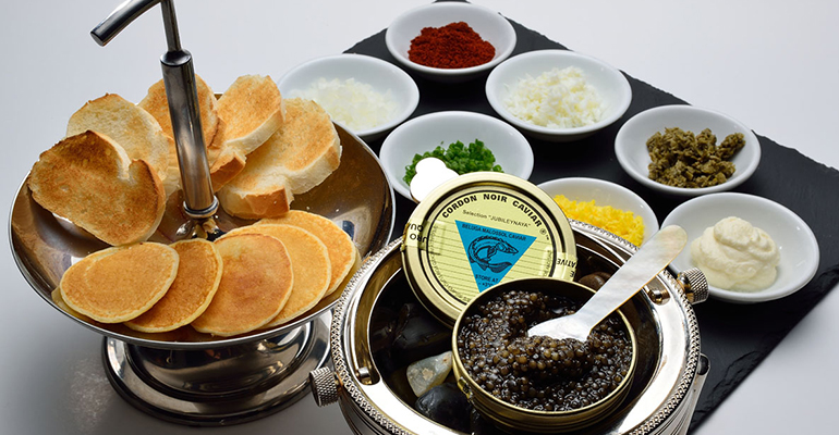 Italian Luxurious Dish with caviar