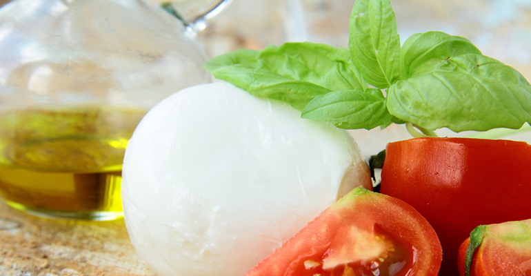 Mozzarella at Marini's Italian Restaurant