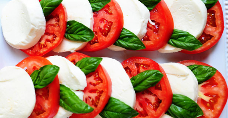 Mozzarella and Tomato dish