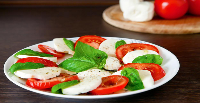 Mozzarella and Tomato dish