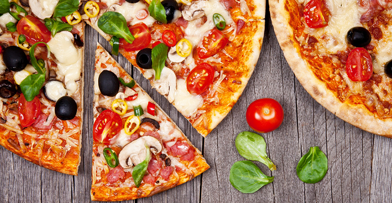 Pizza at Marini's Italian Restaurant